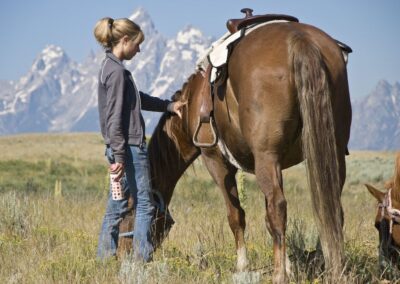 Moose Head Ranch WY - Girl & Horse